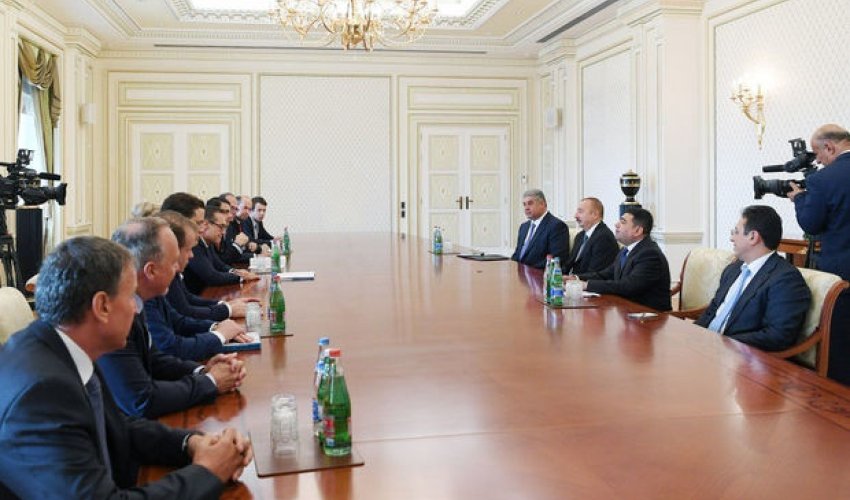 İlham Əliyev Avstriyanın vitse-kanslerini qəbul edib