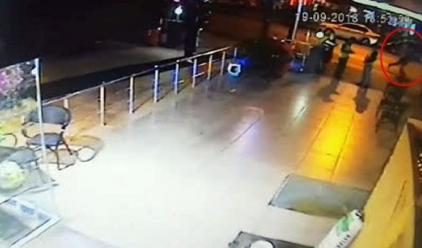 Etimad İsmayılovu güllələyən qatilin anabaan görüntüləri yayıldı - VİDEO