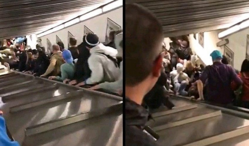 Oбрушился эскалатор: пострадали десятки россиян - ВИДЕО 