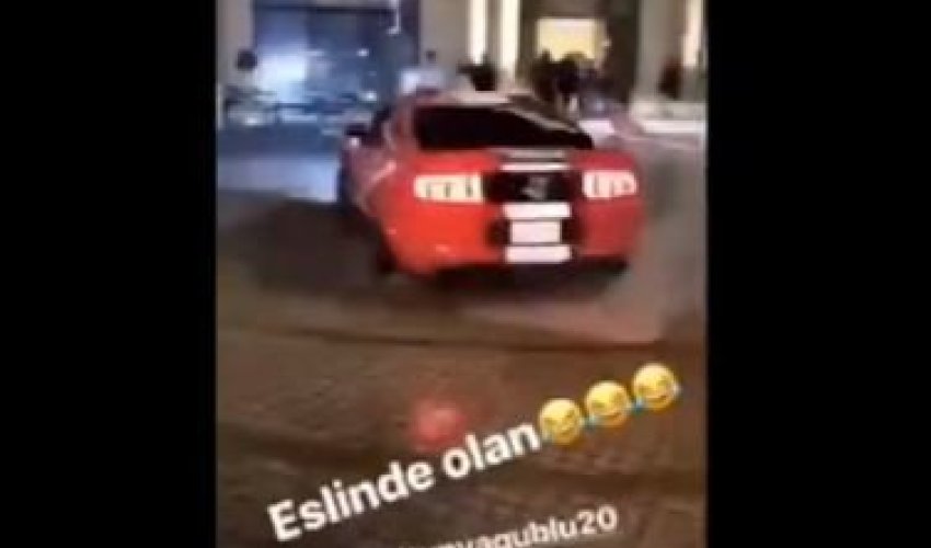 Bakıda futbolçu belə avtoşluq etdi - VİDEO