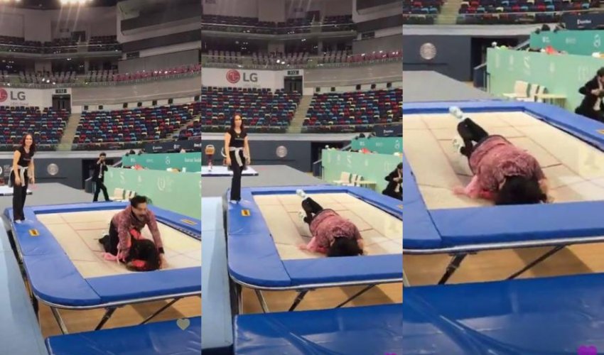 Dünən dalaşan Sərxanla Səmra bu gün bir-birinin....- Fotolar