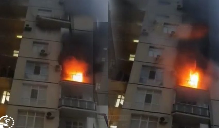 Binəqədidə mənzildə dəhşətli yanğın – Video Binəqədidə mənzildə dəhşətli yanğın – Video