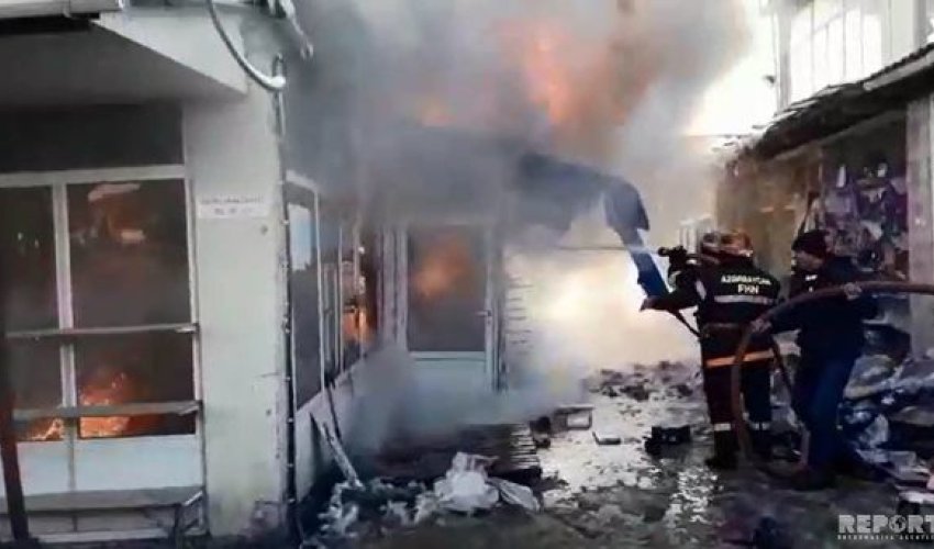 В Губе горит торговый центр - ВИДЕО