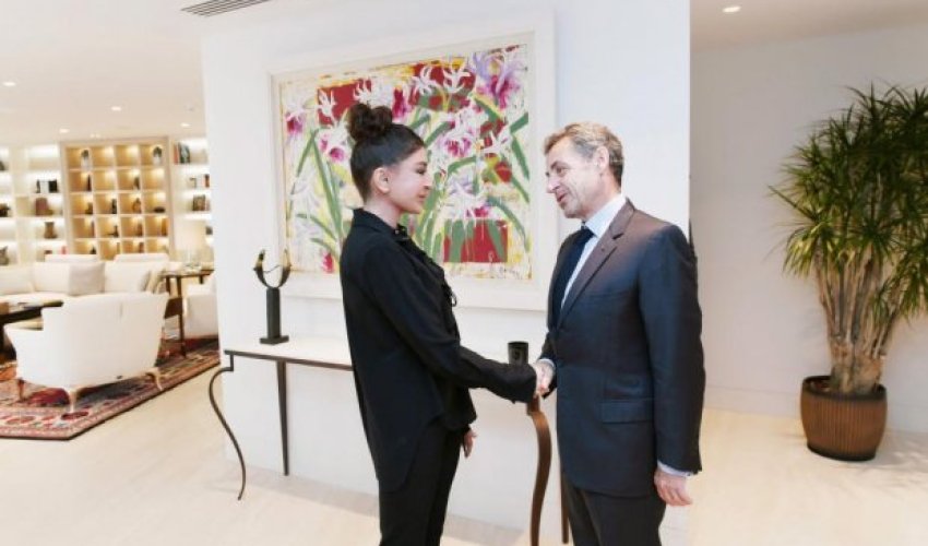 First VP Mehriban Aliyeva meets with Nicolas Sarkozy First VP Mehriban Aliyeva meets with Nicolas Sarkozy