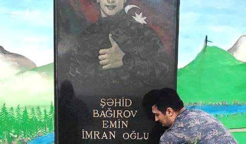 Aprel şəhidinin məzarından bu foto ürək parçaladı - FOTO