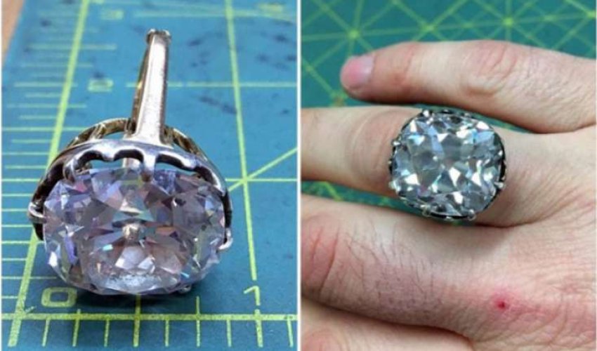 Bazardan aldığı üzük təmiz brilliant çıxdı - ŞOK