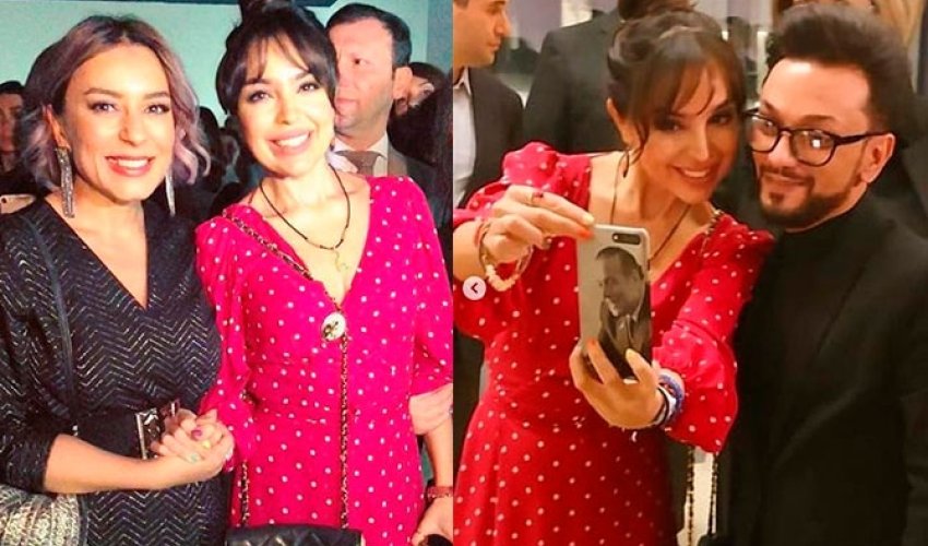 Məşhurlar Leyla Əliyeva ilə bir arada - FOTOLAR