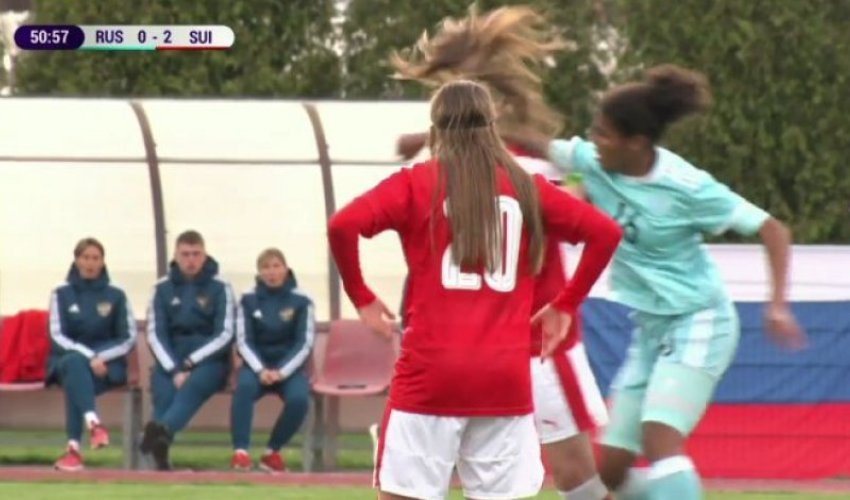 Драка футболисток на чемпионате Европы - ВИДЕО