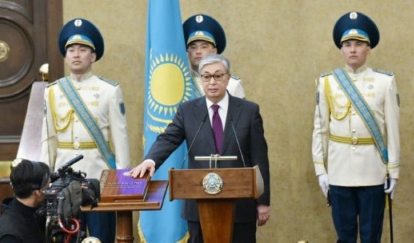 Qazaxıstanda spiker Kasım-Jomart Tokayev and içdi