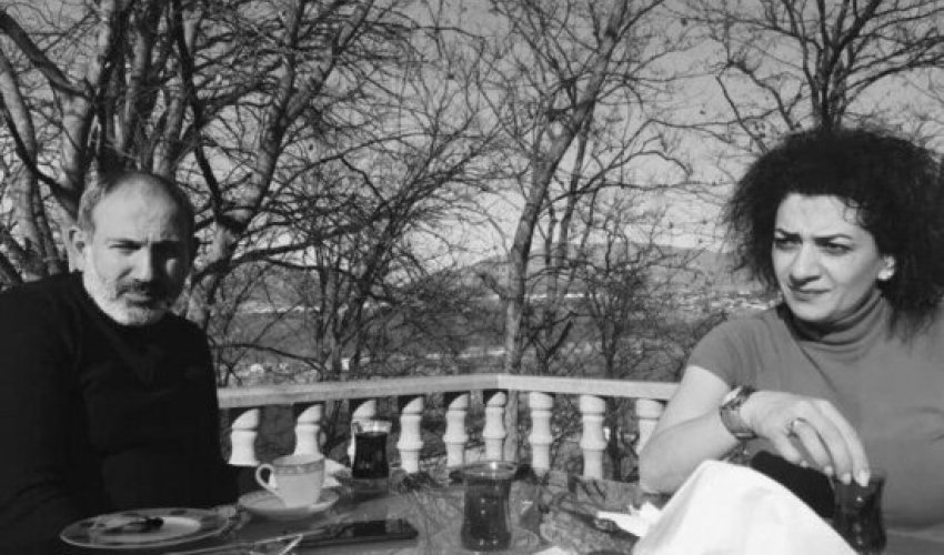 Paşinyanın həyat yoldaşının Azərbaycandakı görüntüləri yayıldı - FOTO