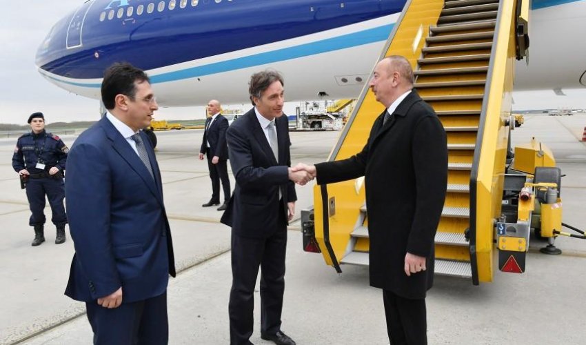 Azerbaijani president arrives in Austria for working visit