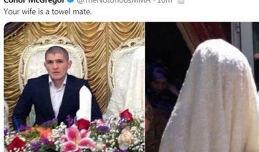 Konor Makqreqor Həbib Nurmaqomedovun ailəsini təhqir edib Konor Makqreqor Həbib Nurmaqomedovun ailəsini təhqir edib