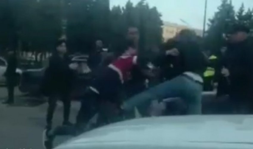 Bakda  kütləvi dava - VİDEO