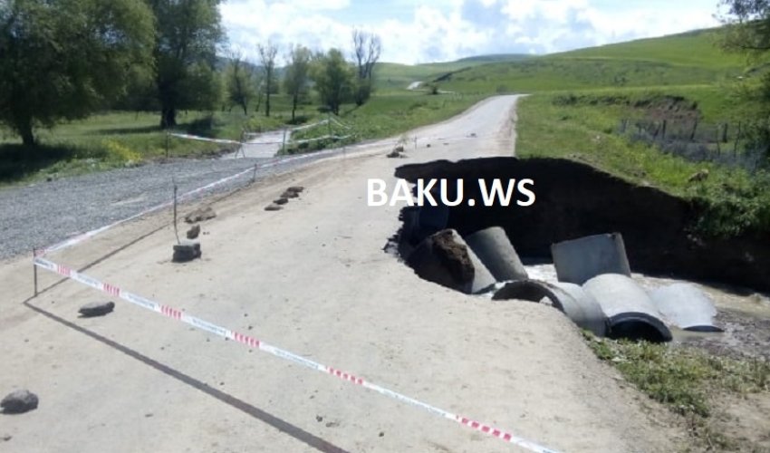 Azərbaycanda avtomobil körpüsü uçdu – VİDEO Azərbaycanda avtomobil körpüsü uçdu – VİDEO