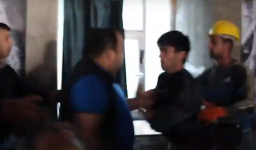 Bakının mərkəzində dava: Aləm bir-birinə dəydi - VİDEO