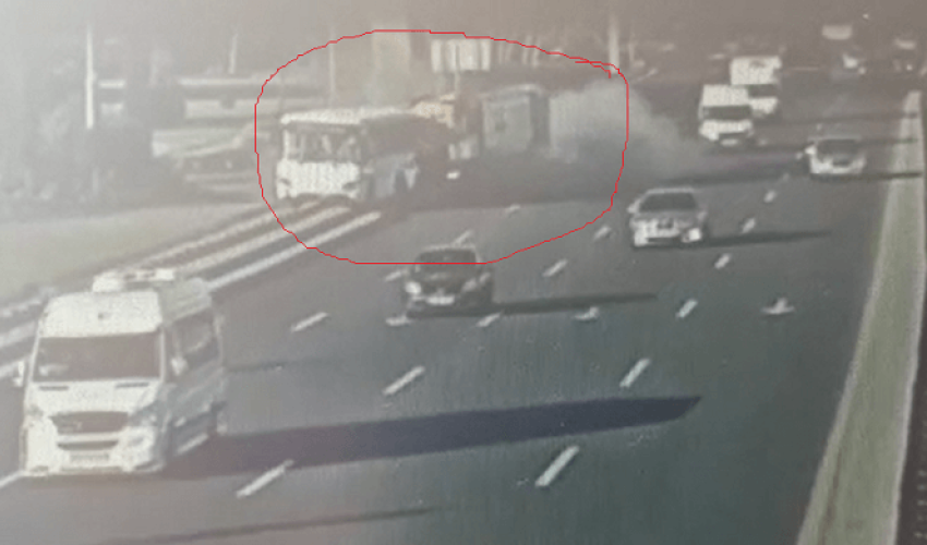 Bakıda dəhşətli avtobus qəzasının görünütüləri yayıldı