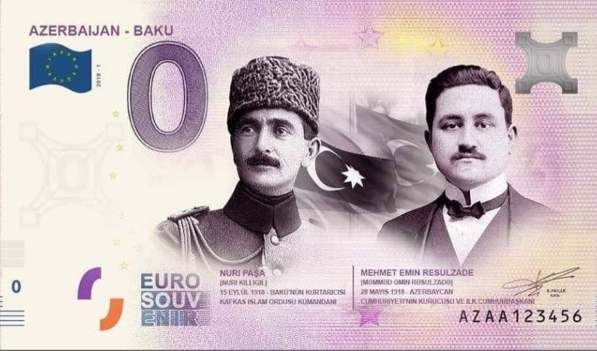 Üzərində Rəsulzadənin şəkli olan avro xəbəri təsdiqləndi - Şirkətdən rəsmi açıqlama Üzərində Rəsulzadənin şəkli olan avro xəbəri təsdiqləndi - Şirkətdən rəsmi açıqlama