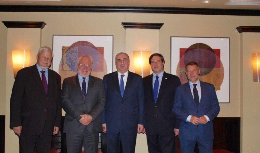 Elmar Mammadyarov and OSCE MG Co-Chairs start meeting in Washington