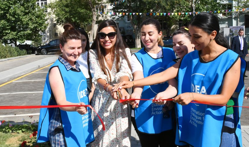 Leyla Aliyeva attends inauguration of another yard redeveloped under “Bizim həyət” project (PHOTO)