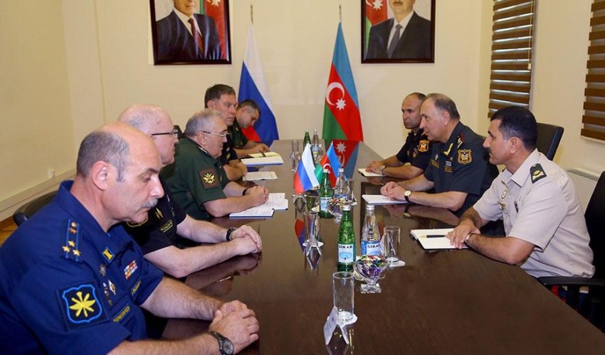 Delegation of Russian Defense Ministry on working visit in Azerbaijan (PHOTO)