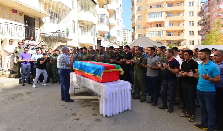 Farewell ceremony for military pilot Rashad Atakishiyev takes place - PHOTO