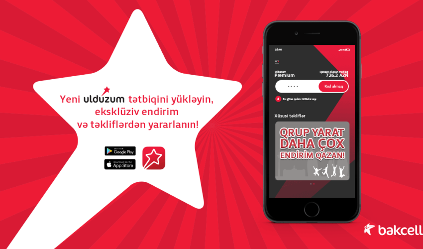 Renewed Ulduzum mobile app from Bakcell: gateway to exclusive discounts, opportunities Renewed Ulduzum mobile app from Bakcell: gateway to exclusive discounts, opportunities