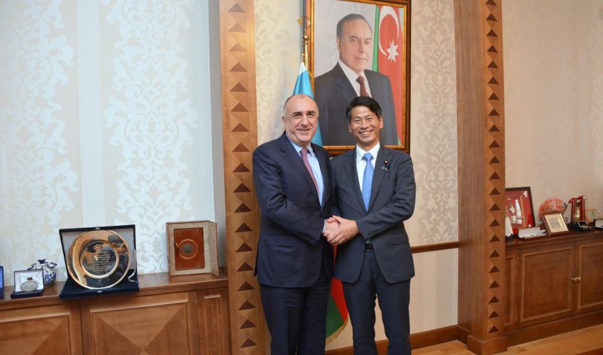 Elmar Mammadyarov receives the Parliamentary Vice-Minister for Foreign Affairs of Japan (PHOTO)