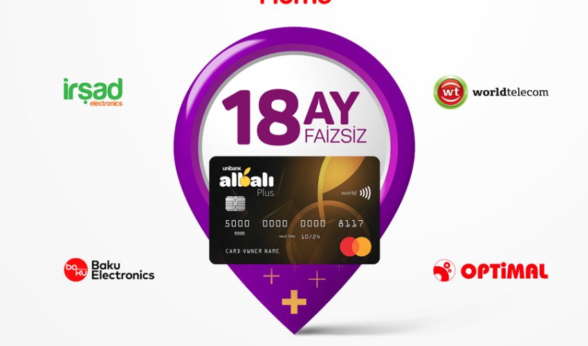 Arzuladığınız məişət texnikasını Albalı Plus kartı ilə faizsiz alın!