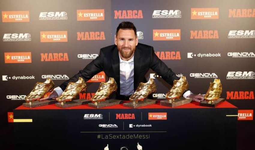 Messi altıncı dəfə “Qızıl buts” aldı Messi altıncı dəfə “Qızıl buts” aldı