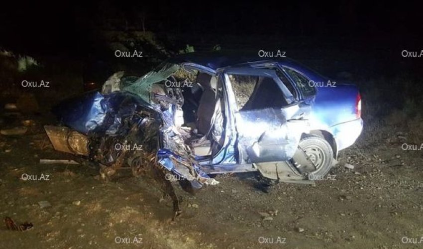 Bakı - Quba yolunda dəhşətli qəza – 5 nəfər həyatını itirdi - FOTOLAR