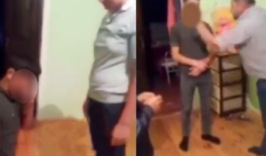 Diz çökdürülən 14 yaşlı oğlan hər şeyi danışdı - VİDEO Diz çökdürülən 14 yaşlı oğlan hər şeyi danışdı - VİDEO