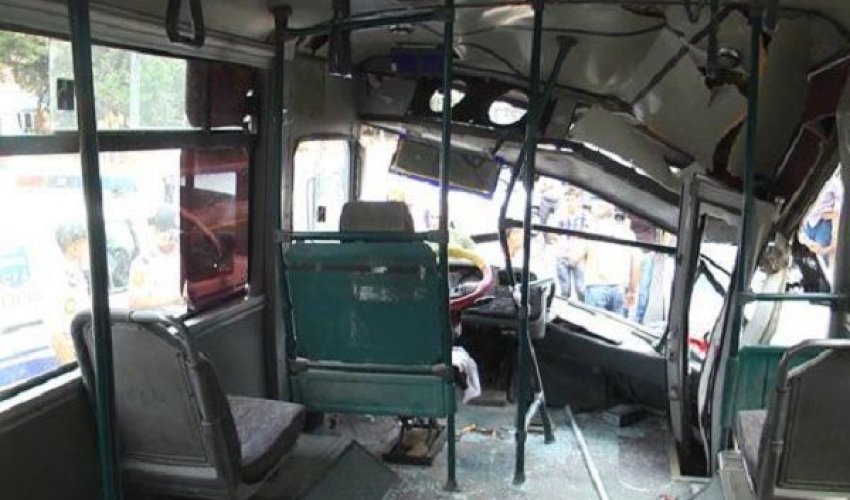 SON DƏQİQƏ! Bakıda 2 sərnişin avtobusu toqquşdu - FOTO