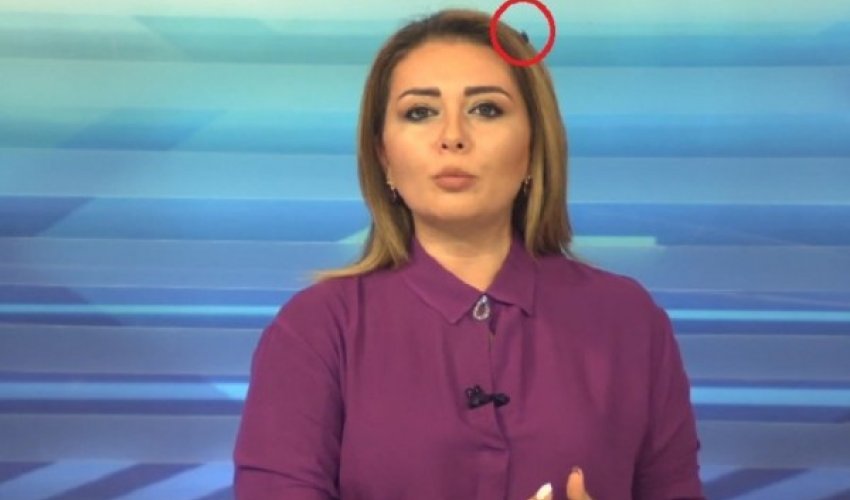 ATV-nin aparıcısı canlı yayımda çətin duruma düşdü - VİDEO