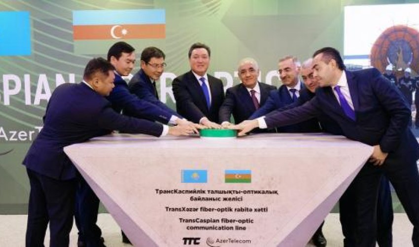 Премьеры Азербайджана и Казахстана дали старт строительству ВОЛС по дну Каспия Премьеры Азербайджана и Казахстана дали старт строительству ВОЛС по дну Каспия