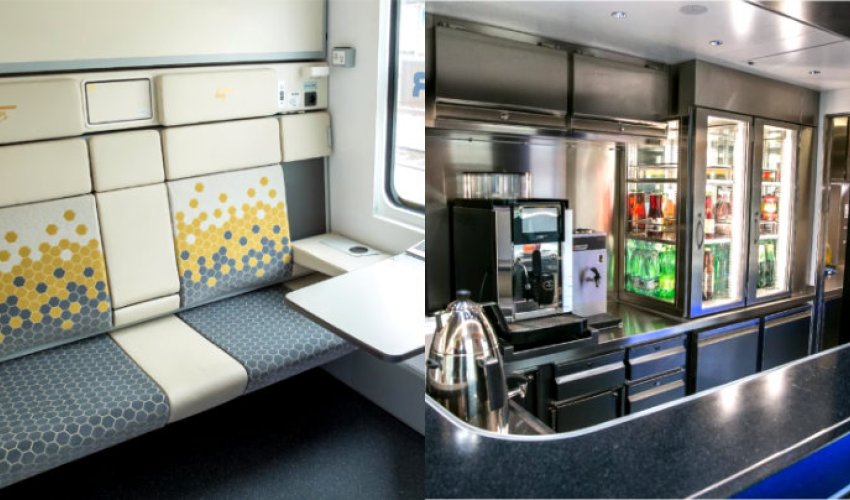 Bakıdan Ankaraya 20 saata gedəcək ultra müasir qatarın içindən görüntülər - VİDEO