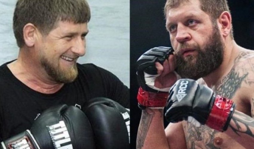 Kadırov Yemelyanenko ilə rinqdə dalaşdı - FOTO