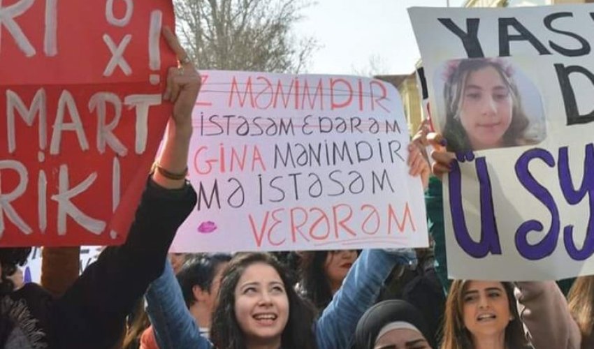 Bakıda feministlərin 8 mart aksiyasının iştirakçısı Aysel Ələkbərzadə intihara cəhd edib Bakıda feministlərin 8 mart aksiyasının iştirakçısı Aysel Ələkbərzadə intihara cəhd edib