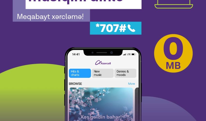 Mobile music with Zvuk has become unlimited for all Azercell subscribers!