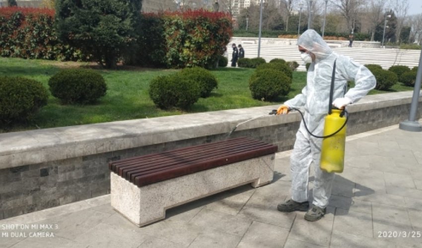 Bakı Abadlıq Xidməti начало дезинфекцию всех парков в Баку Bakı Abadlıq Xidməti начало дезинфекцию всех парков в Баку