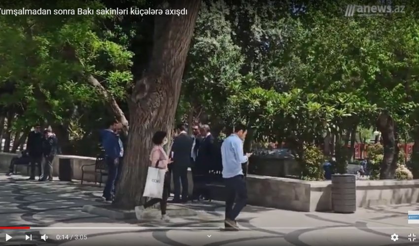 Yumşalmadan sonra Bakı sakinləri küçələrə axışdı - VIDEO