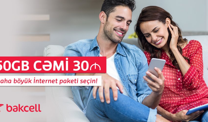 Bakcell offers 50 GB just for 30 AZN in the Fastest Mobile Network of Azerbaijan