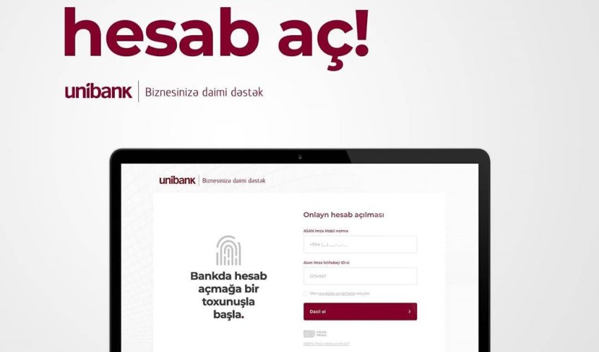 Karantin dövründə 100-dək sahibkar Unibankda onlayn hesab açıb