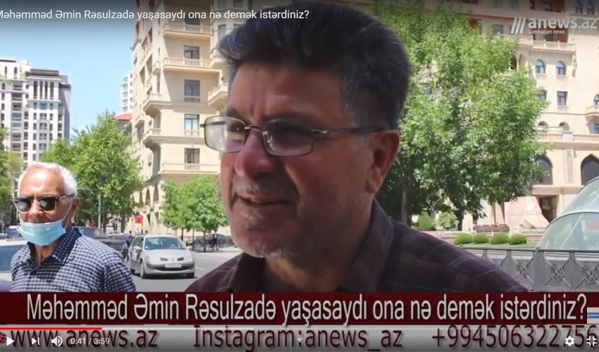Məmməd Əmin Rəsulzadə ilə rastlaşsan nə deyərdin? - VİDEO SORĞU Məmməd Əmin Rəsulzadə ilə rastlaşsan nə deyərdin? - VİDEO SORĞU