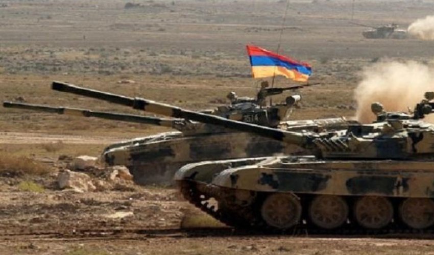 Ermənilər Azərbaycan torpaqlarında hərbi təlim keçir Ermənilər Azərbaycan torpaqlarında hərbi təlim keçir