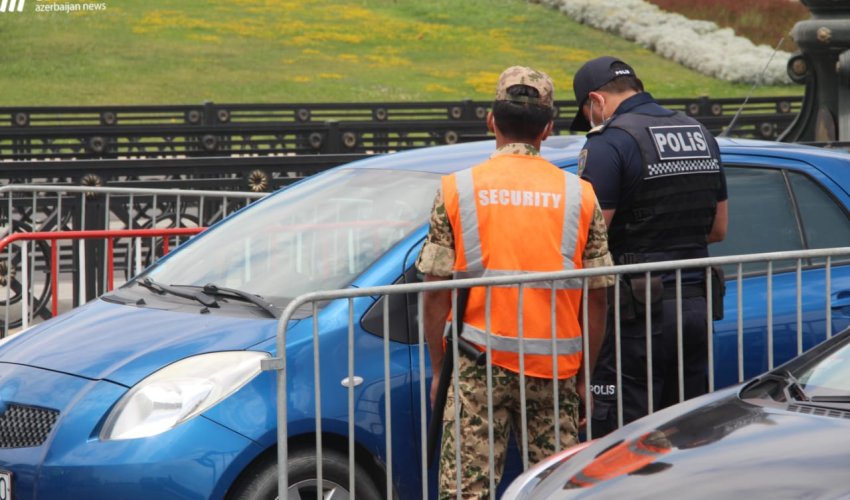 Sərt karantin rejimində Bakı postları- FOTOLAR