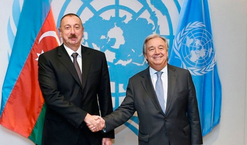İlham Əliyev Quterreşə zəng etdi İlham Əliyev Quterreşə zəng etdi
