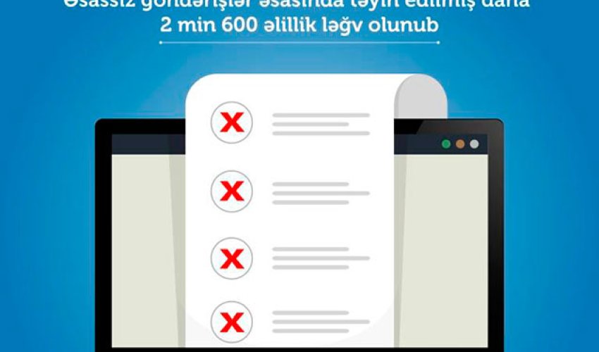 Daha 2 min 600 saxta əlillik sənədi ləğv olunub