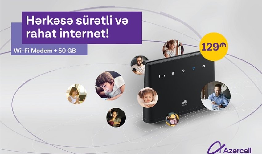 New 4G WiFi from Azercell allows to connect 32 devices to the internet at the same time