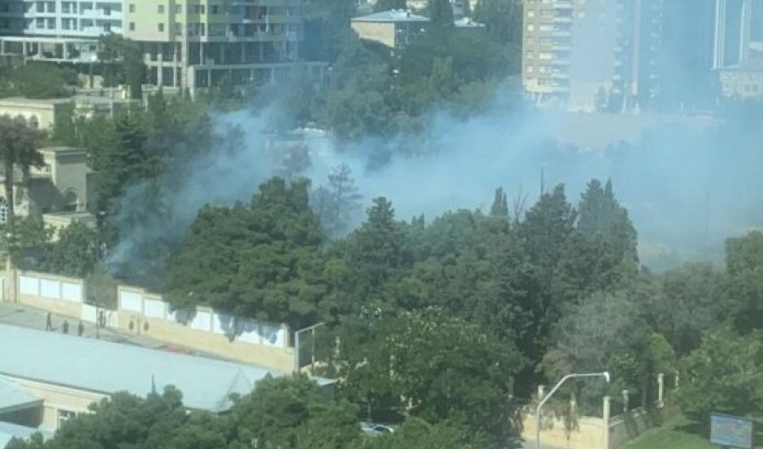 Пожар в центре Баку потушили