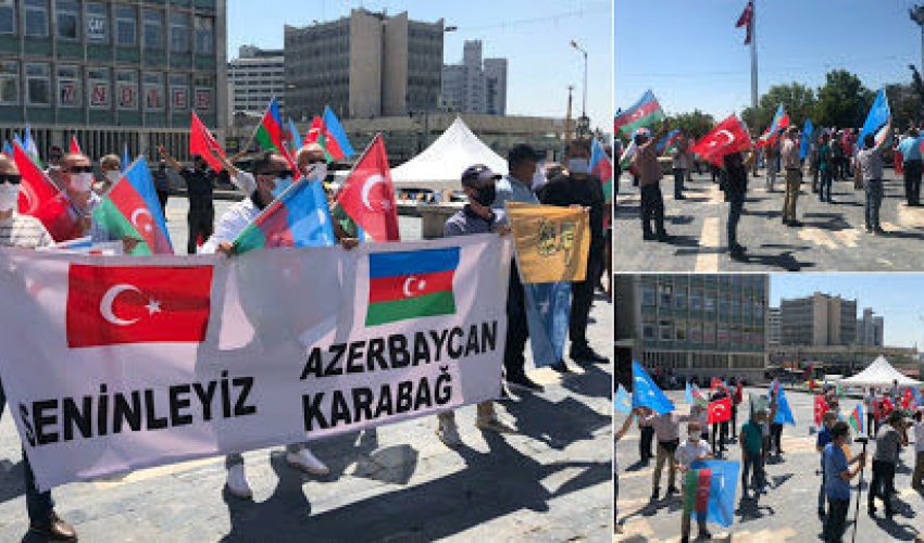 В Анкаре состоялась очередная акция в поддержку Азербайджана В Анкаре состоялась очередная акция в поддержку Азербайджана